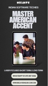 Buy Beejay,s American Accent Master Class for S/W Professionals and AI StartupEntrepreneurs - Ads Podu Classifieds